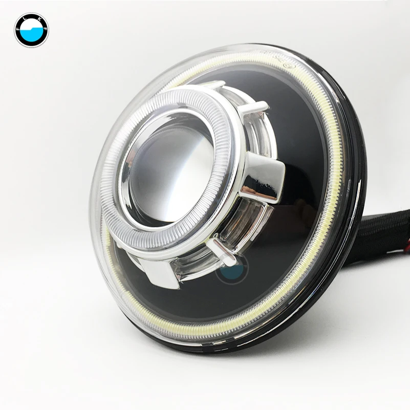 7 дюймовый светодиодный фар дюймов Звездное фары для автомобиля с дьявольские