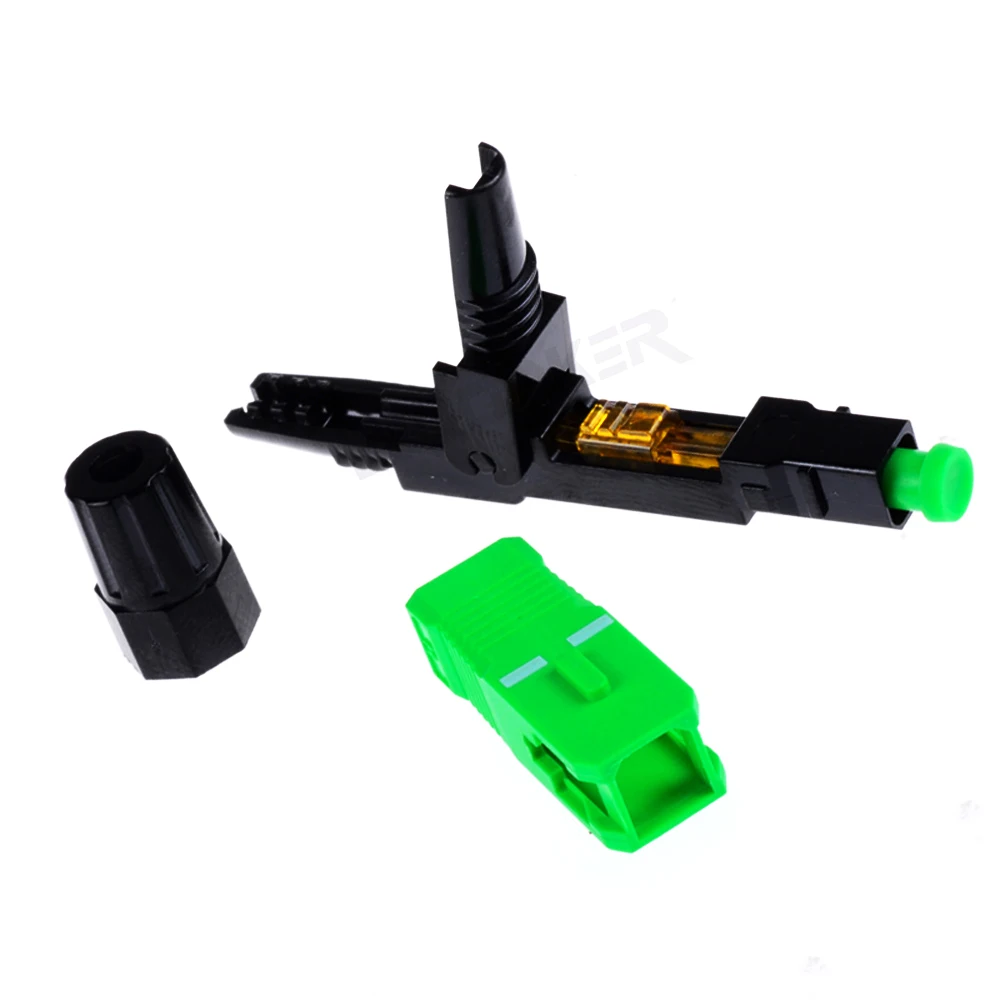 20 шт./упак. FTTH Оптический SC APC Быстрый разъем одиночный режим Fber оптоволоконного