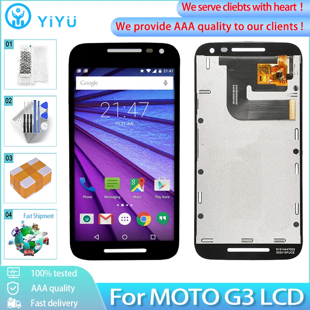 ЖК дисплей 5 0 дюймов для Motorola Moto G3 3 го поколения XT1544 XT1550 XT1540 XT1541 XT1543 с сенсорным