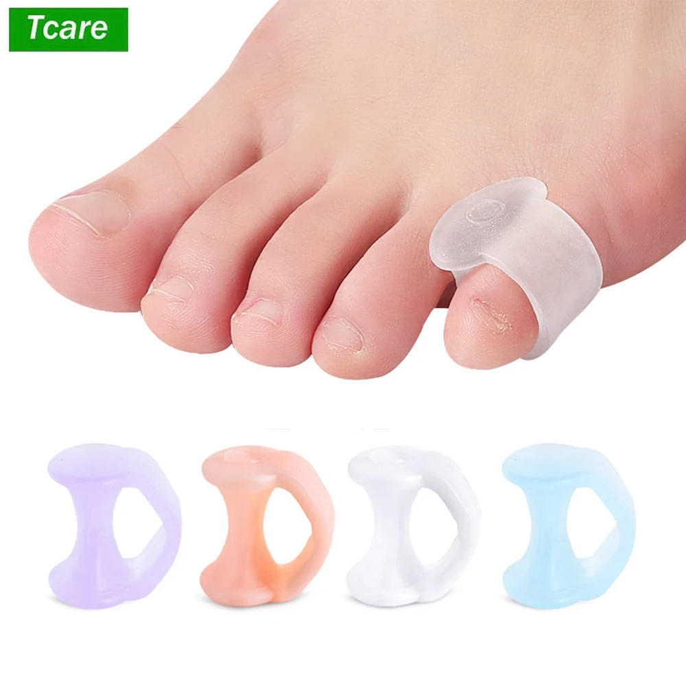 

Tcare 1Pair Gel Toe Separator Pinky Toe Spacers Little Toe Cushions Small Toe Sleeves for Preventing Rubbing & Reducing Pressure