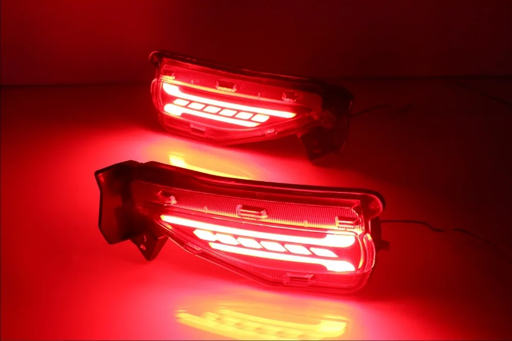 

Eosuns Led Rear Bumper Light for Toyota Fortuner 2015 2016, Driving Lamp + Brake Signals, Wireless Switch