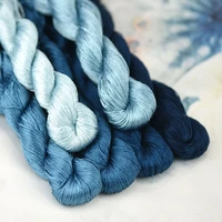 silk embroidery thread 100 silk thread hand embroidery embroider cross stitchink blue