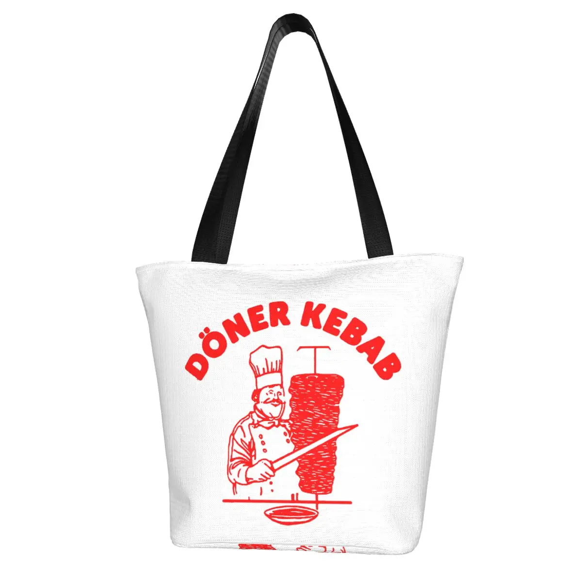 Doner Kebab Shopping Bag Aesthetic Cloth Outdoor Handbag Female Fashion Bags