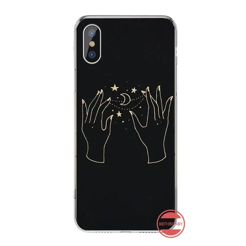

Witch Moon Black Cat Aesthetics pattern Anti-fall mobile Phone Case For iphone 12 5 5s 5c se 6 6s 7 8 plus x xs xr 11 pro max