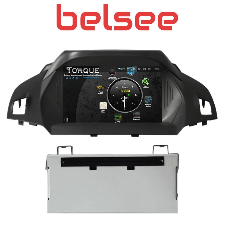 Belsee 8 ядерный ОЗУ 4+ 64 ГБ Android 9,0 Автомагнитола мультимедийный dvd-плеер gps Nav для Ford Kuga Escape C-Max 2013