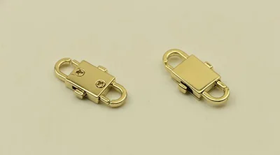 Meetee 2/5 шт., 12X32 мм Металлические цепи пряжки для регулировки сумки цепи Изменение Длина крюк DIY брелок повесить оснастки пряжкой аксессуар BF458