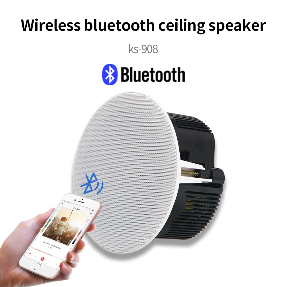 Потолочный Bluetooth-динамик 30 Вт Бескаркасный потолочный громкоговоритель