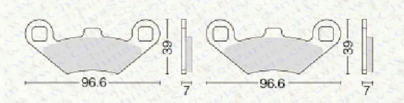 Колодки тормозные передние задние для Polaris Sportsman 400 500 700 800 EFI 2003 2004 2005 2006 2007 2008 3