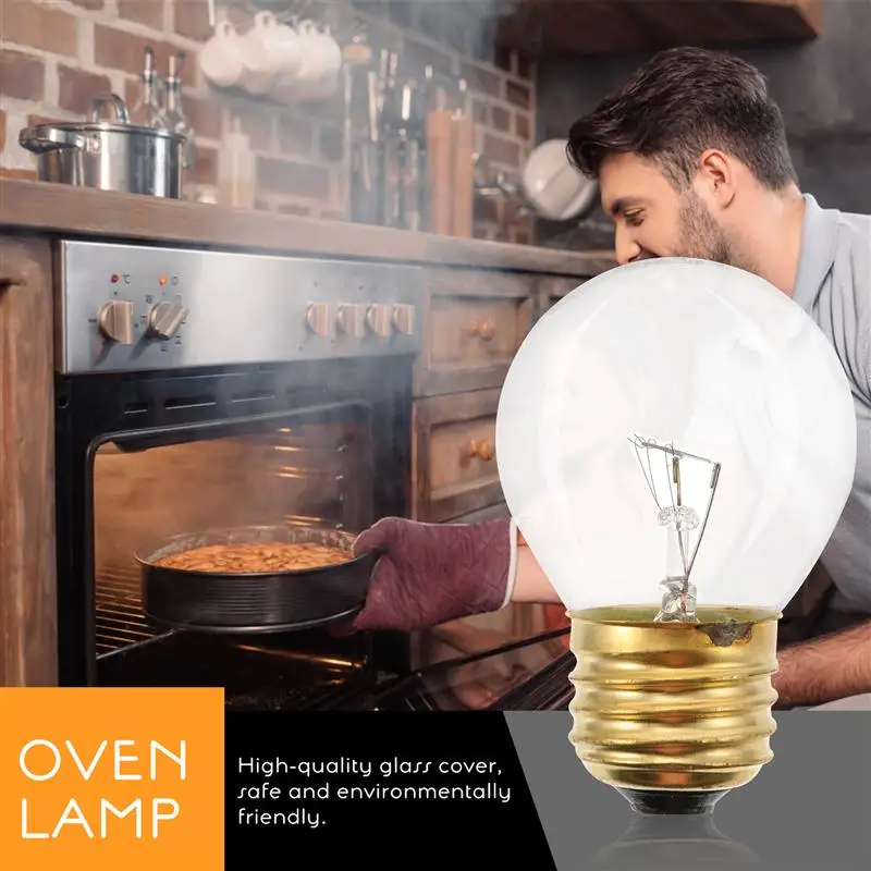 

2pcs Oven Light Bulbs Refrigerator Light Bulb E26 Light Bulb Oven Bulbs for Home