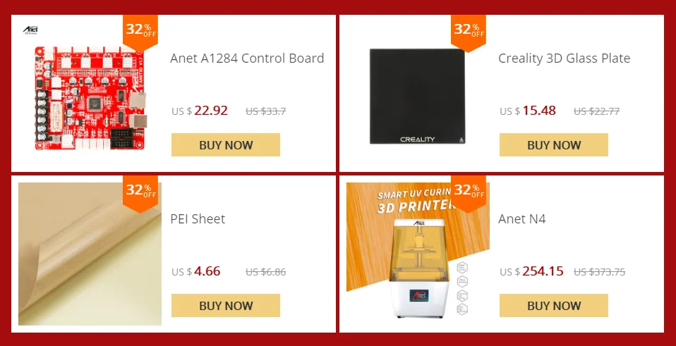 Anet A8 3D Printer Kit 3D Printer MK8 Extruder Nozzle Desktop Self Assembly Acrylic Frame LCD Screen Standard with 10M Filament