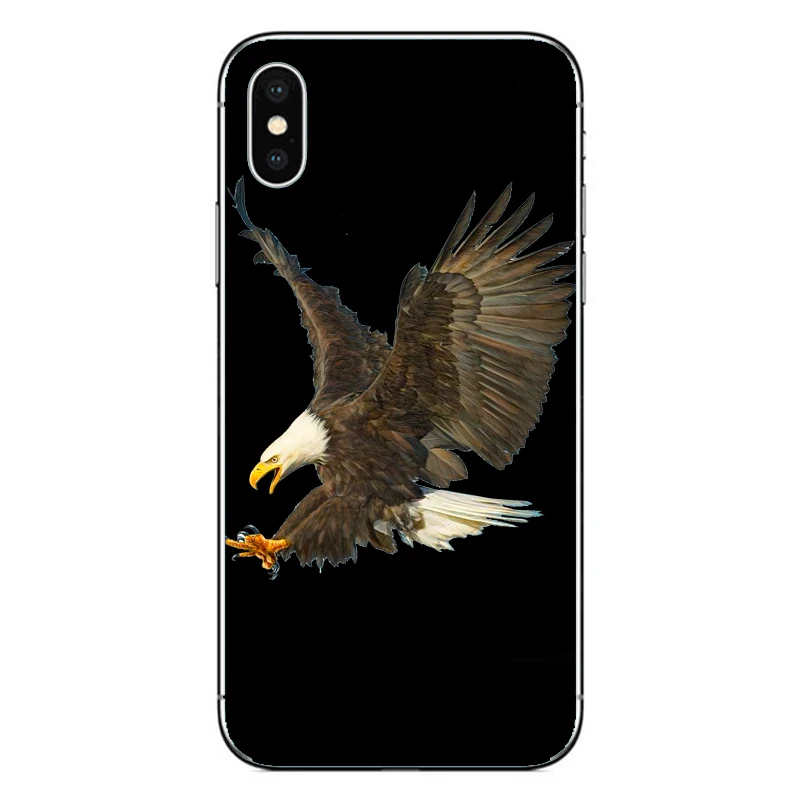 

Case For Apple iPhone 7 8 XS Eagles Flag of United States American printing Case for Apple iPhone 6 8 6S Plus X R XSMAX 5S Cover
