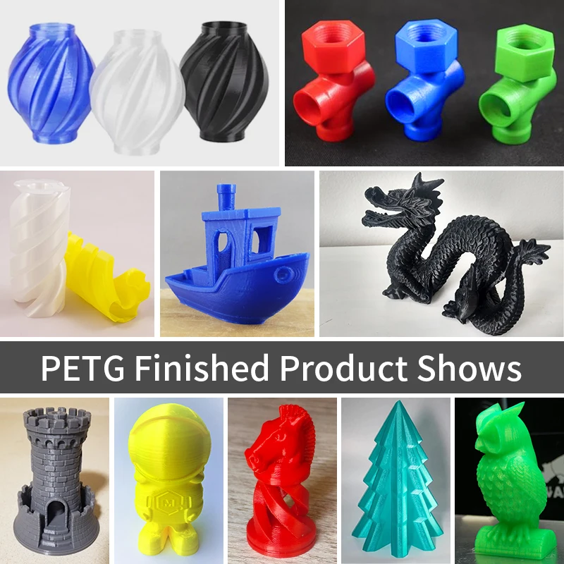 SUNLU PETG 2 Rolls 1KG/Roll 1.75MM High transparency And Good Gloss 3D Printing Filament Suitable For All FDM Printers | Компьютеры и