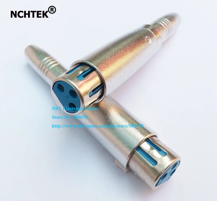 NCHTEK 1/4 'ɶ 35 мм разъем для XLR 3Pin Женский аудио адаптер разъем/Бесплатная