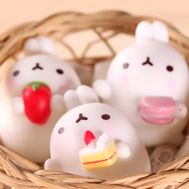 Милый Картофель Кролик игрушка Сжимаемый кофе Макарон Hold кролик клейкий рис