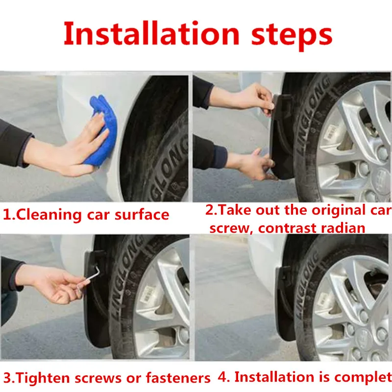 

Car Fender Mudguard Splash Flaps Mud Guard Mudflap Accessories for BUICK GL6