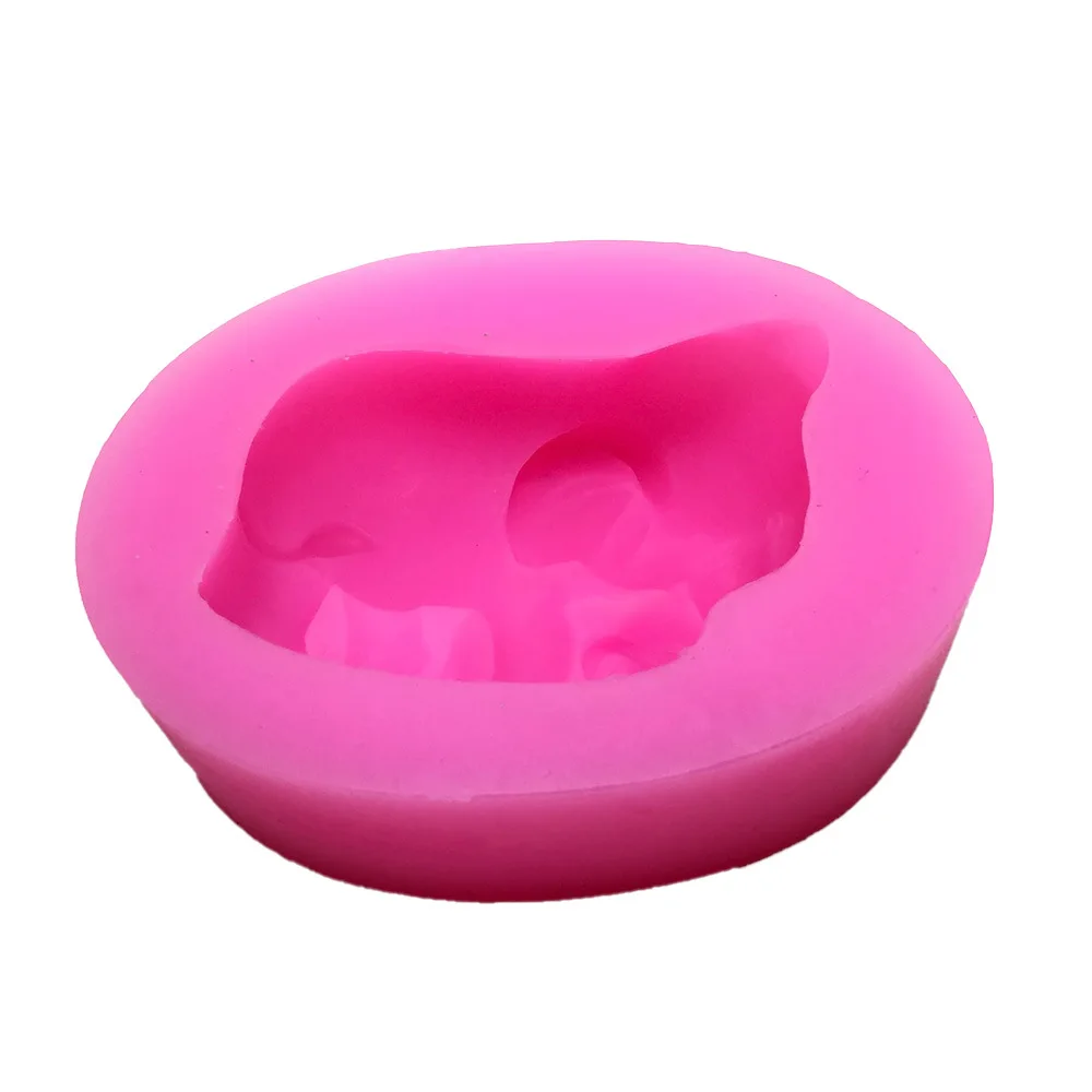 Формы для мыла в виде слона мамы и ребенка силиконовые формы шоколада помадки