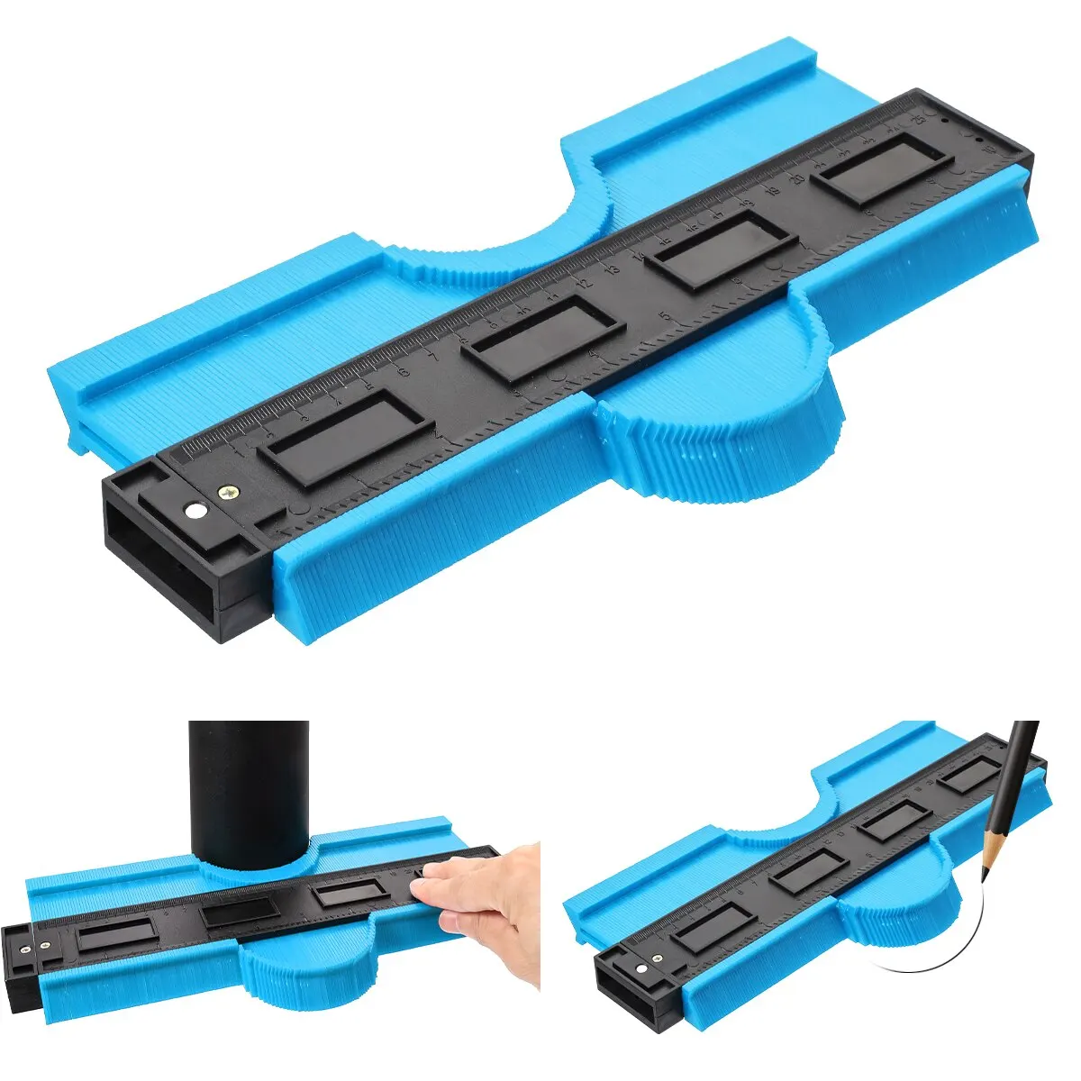 1 шт. пластиковый измерительный прибор контурный профиль копировальный