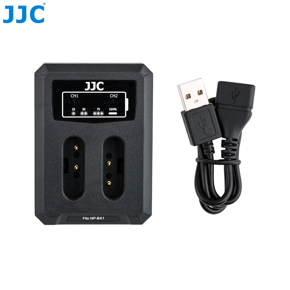 DCH-NPFW50UE JJC USB двойной Батарея путешествия Зарядное устройство для sony NP-FW50 A6400 A7 A7S A7R A7II A7SII A7RII A6500 A6300 A6000 заменяет BC-VW1 BC-TRW - Цвет: DCH-NPFW50UE