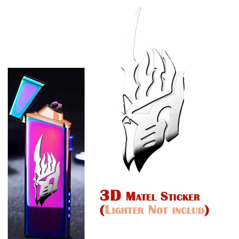 WKL Tag Silver Отпечаток пальца курительная электрическая зажигалка с гнездом usb двойная дуга плазма перезаряжаемая металлическая сигаретная Зажигалка сигара 2 дуги Зажигалка труба свеча - Color Name: WKL Tag Silver