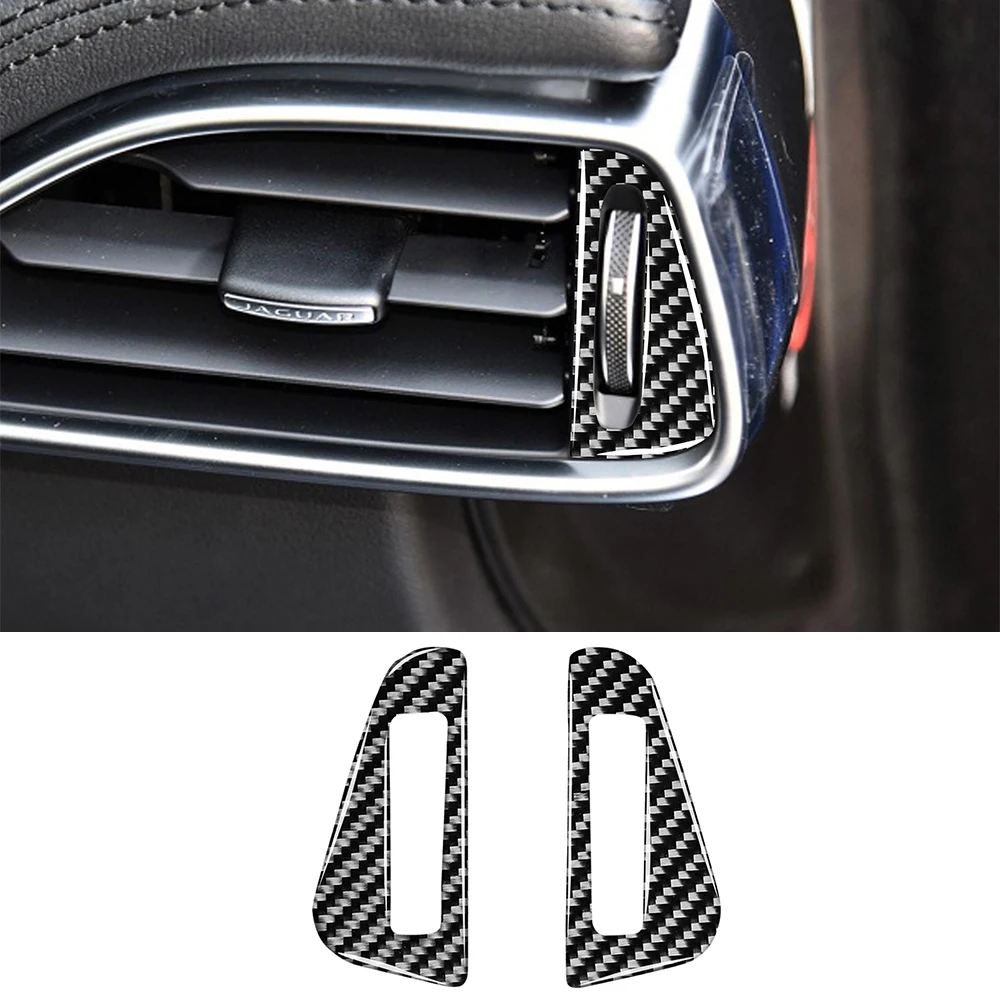 

Декоративная Обложка центральной консоли для выпускного отверстия кондиционера, декоративная наклейка для Jaguar F-PACE X761 2016-2020, автомобильные ...