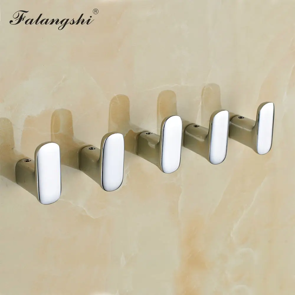 Крючок для халата Falangshi медная латунная вешалка одежды полотенец устойчивый к