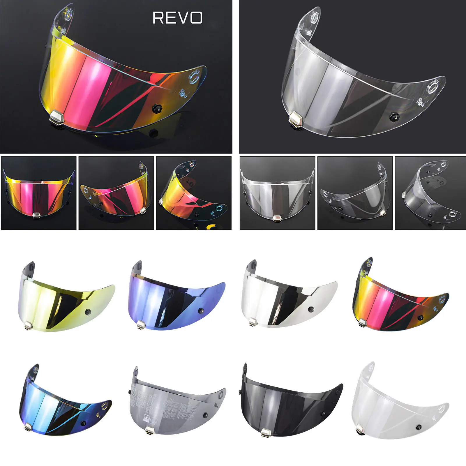 

Helmet Visor Lens UV Protection Night Safe for HJ-26 RPHA11 RPHA70 PC Visor Lens
