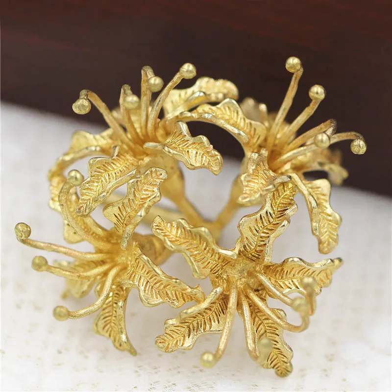 Латунный литый высококачественный цветок Equinox Higanbana 50 шт. украшение