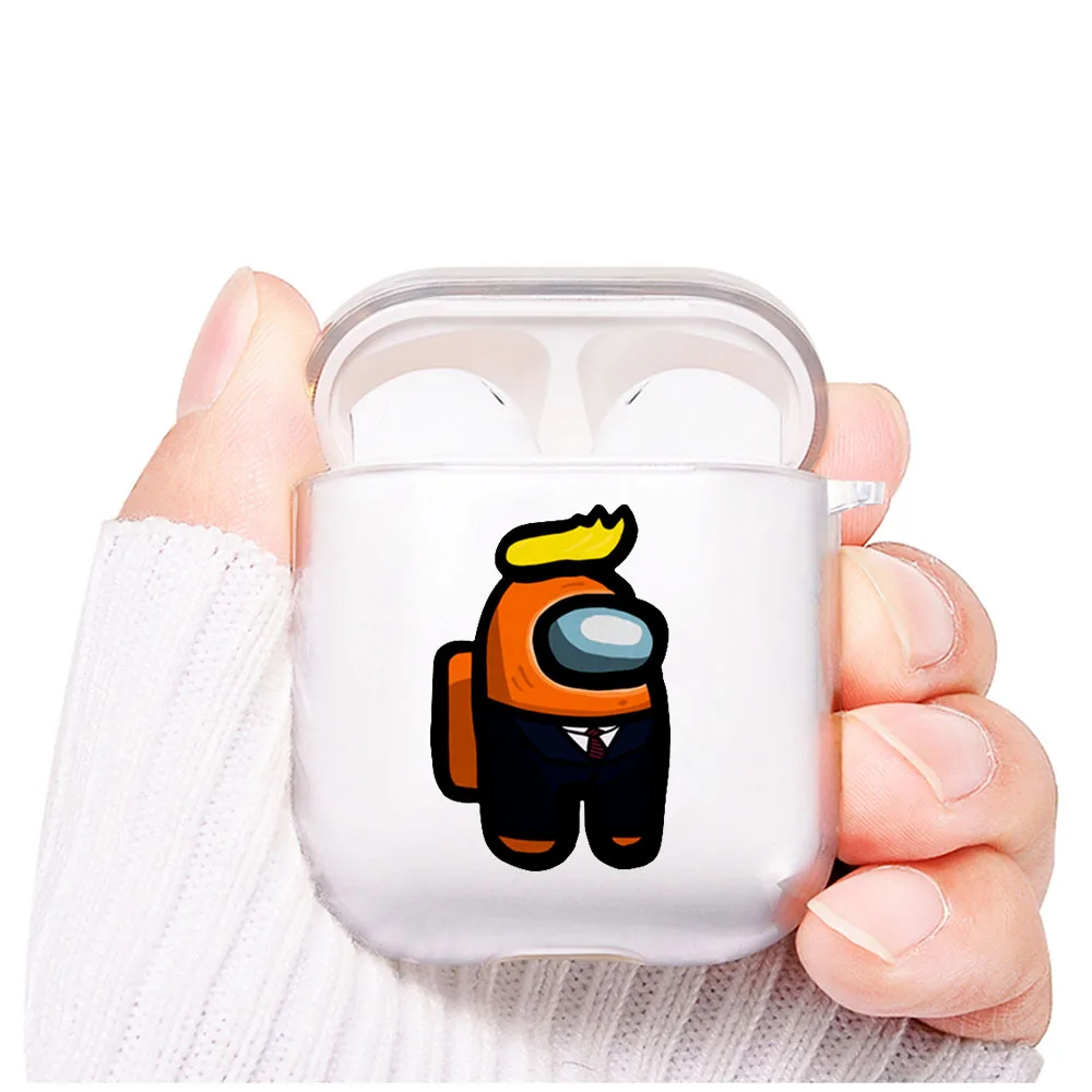

Hot Game Among us Soft Silicone TPU Clear Airpod Case For Apple Airpods 2 1 Soft TPU Clear Cover Earphone Coque Fundas
