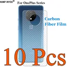 10 шт.лот для OnePlus 9 9R Nord N10 N100 7T 7 8 8T Plus Pro 5G 3D задняя пленка из углеродного волокна, Защитная Наклейка для экрана