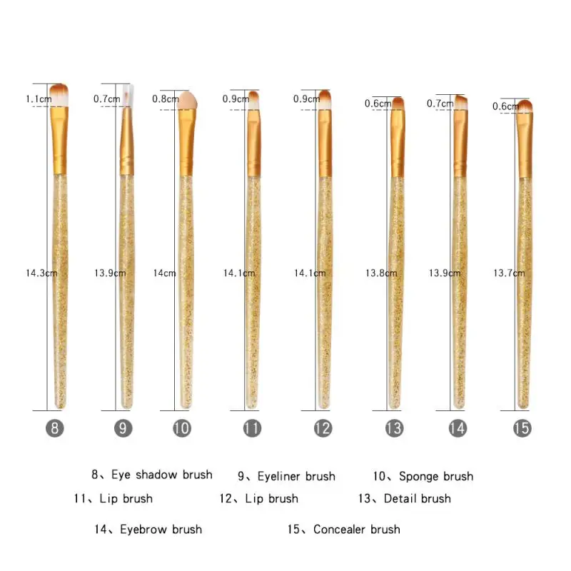 Набор профессиональных кистей для макияжа 15 шт./лот кисти смешивания теней