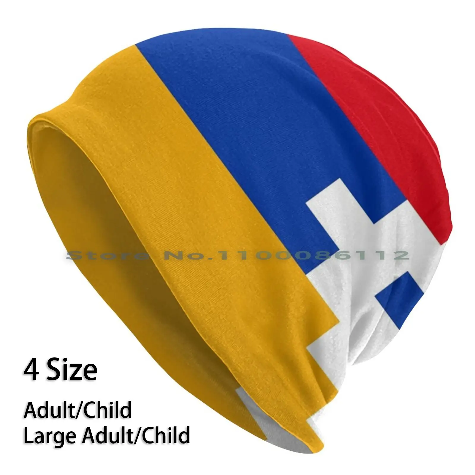 

Artsakh Republic Flag Beanies Knit Hat Fun With Flags Pride Country Patriotic National Flag Symbol Colorful Republic Of Artsakh