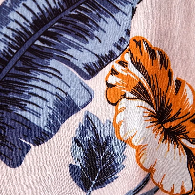 

Summer Linen Shirts For Men Casual Print Men Shirts Short Sleeve Button Tops Fashion Male Beach Hawaiian Shirt Vintage Clothes