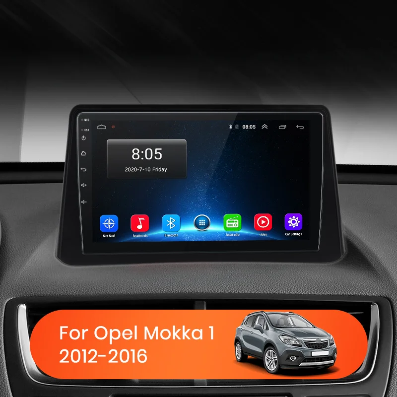 Автомагнитола AWESAFE 2 din Android для Opel Mokka 2012-2016 мультимедийный проигрыватель с GPS 8 + 256