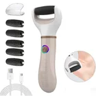 Электрическая пилка для ног, инструмент для педикюра с USB-портом, портативный аппарат для удаления огрубевшей кожи и мозолей