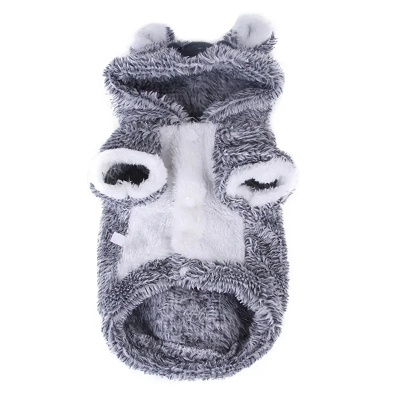 1 шт. Koala стильная теплая одежда для собак комбинезон щенка толстовка с капюшоном