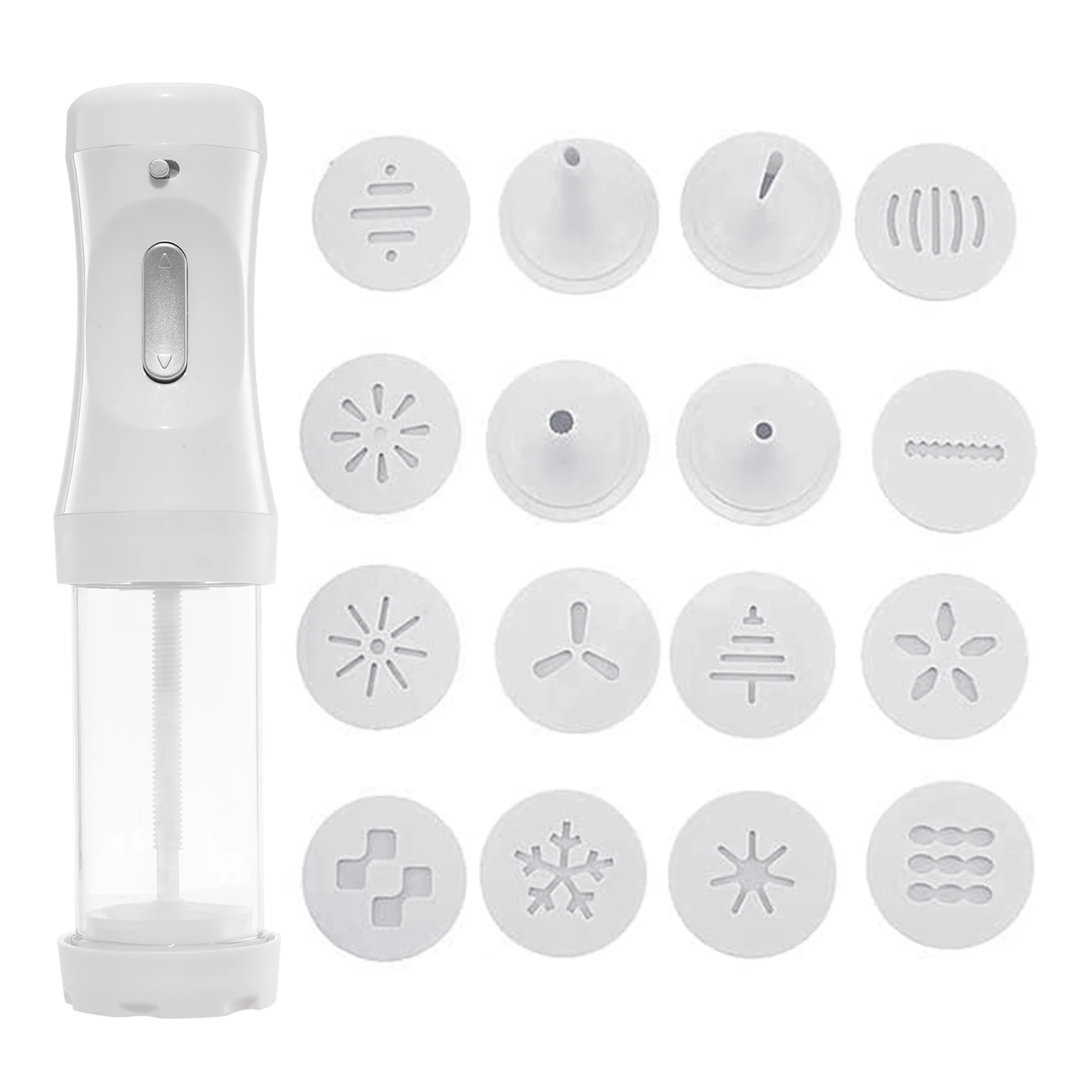 

Cookies Press Set Safe Food-Grade Cookie Press Maker Adjustable Speed Buttons DIY Cookie Press Easy To Operate For Beginner With