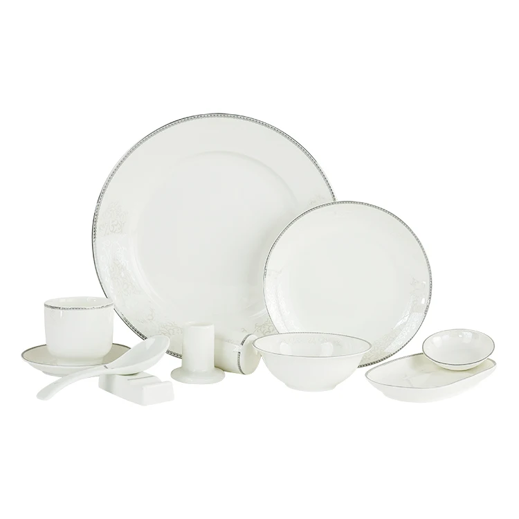 Элегантный золотой мраморный глазурь керамический праздничный набор столовой