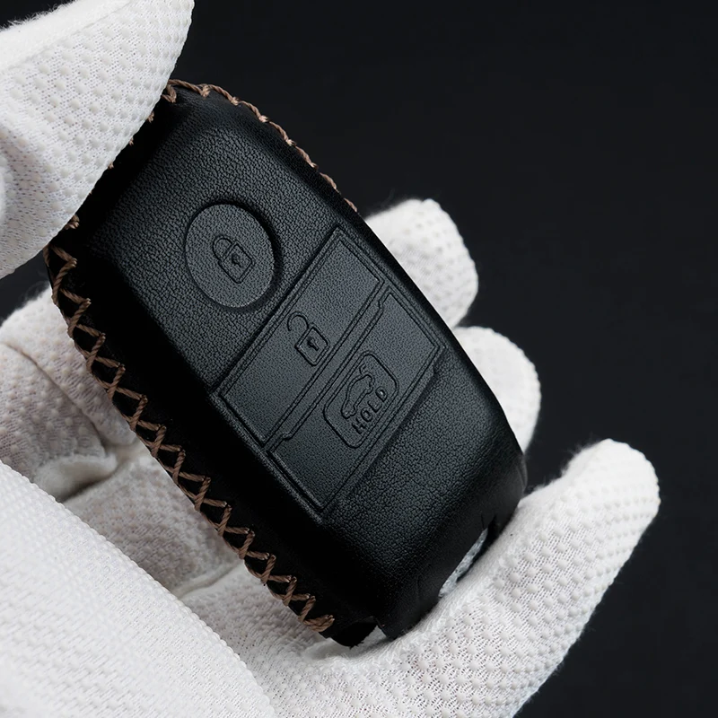 ANZULWANG Smart Start автомобильный чехол для ключей из натуральной кожи с пряжкой KIA KX3 KX5 K3