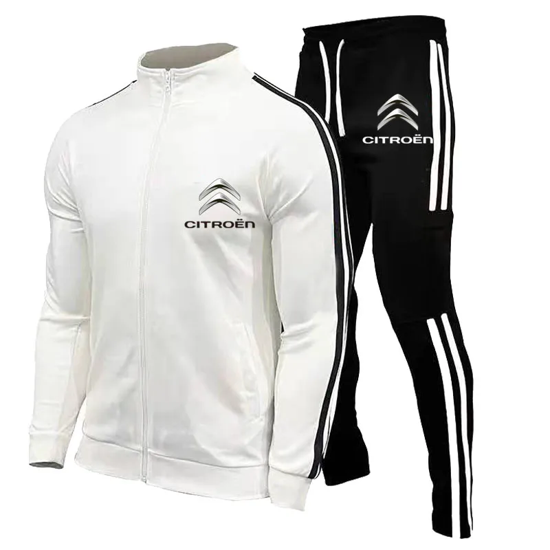 

Autumn and winter men's car logo printing + pants two-piece sweatshirt fashion slim version men's sweatpants hip-hop pullover