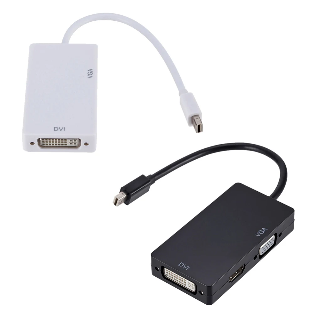 

3 in 1 DisplayPort DP To HDMI-compatible DVI VGA Adapter Cable 1080P Converter Connector For PC Projector Laptop HDTV
