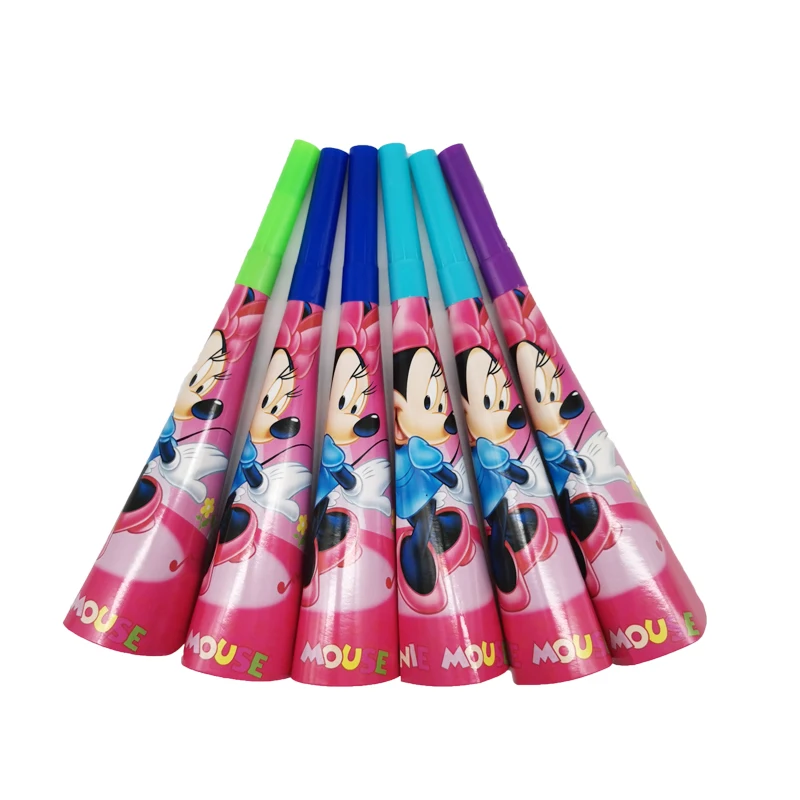 Набор для украшения дня рождения Минни Маус розовые красные товары маленьких