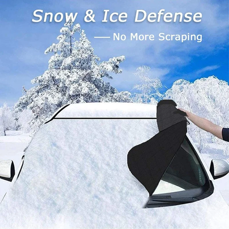 

Car Snow Cover Windshield Snow Cover for Car Windshield Ice Cover Winter Car Cover for Snow and Ice 76 Inchx45.3 Inch