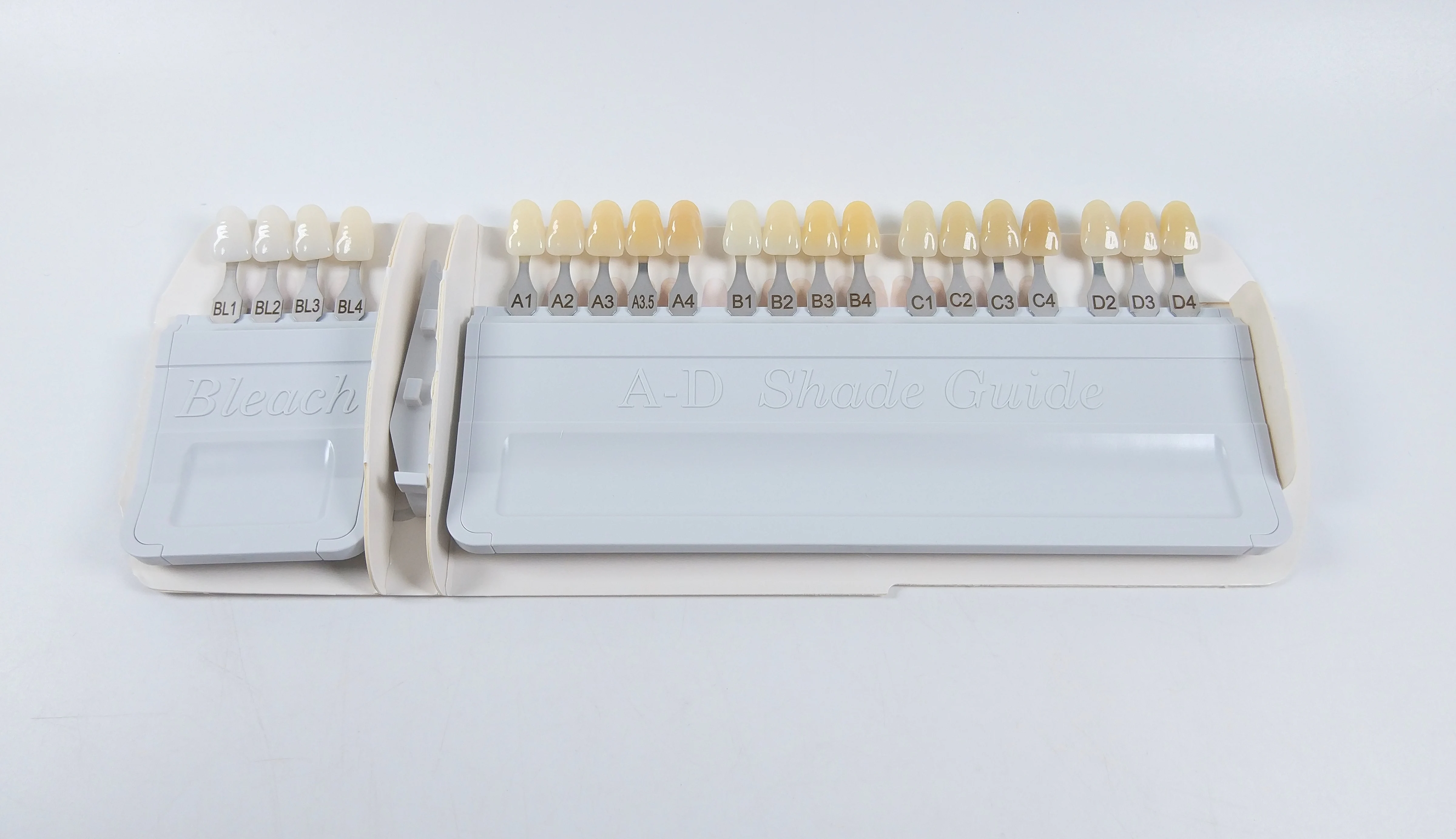 Dental Teeth A-D Shade Guide Ivoclar Vivadent Porcelain Material 20 Color Chart Teeth Bleach Board Plate Whitening VITA Based