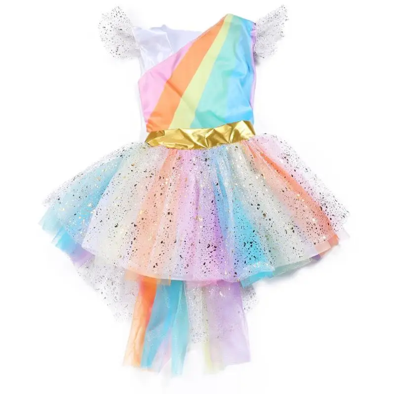 Детское летнее платье без рукавов с единорогом оборками 2019 | Детская одежда и