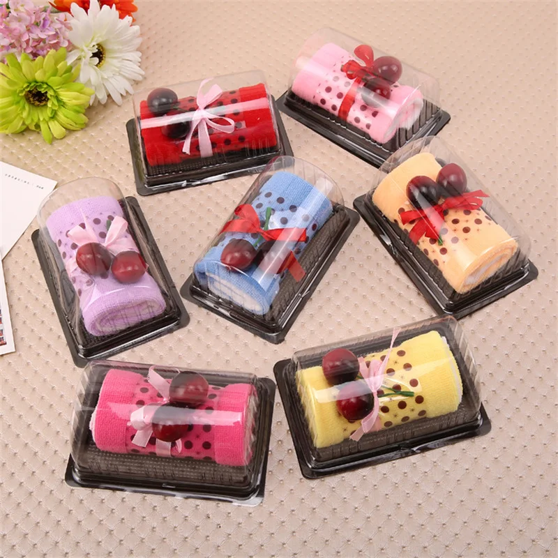 1pc Mini Face Towel Sandwich Cake Shape Washcloth Party Facecloth Birthday Gift Wedding Favor Supplies | Дом и сад