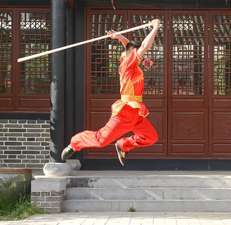 Конические белые Waxwood Wushu Sitcks Bo Staff Wushu Cudgel воск деревянный персонал Nangun соревнования Taolu палочки