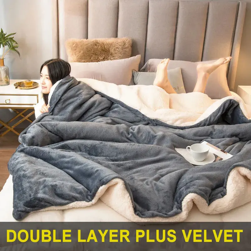 Шерстяное Одеяло MIDSUM s AB однотонное дорожное одеяло для дивана взрослых зимнее