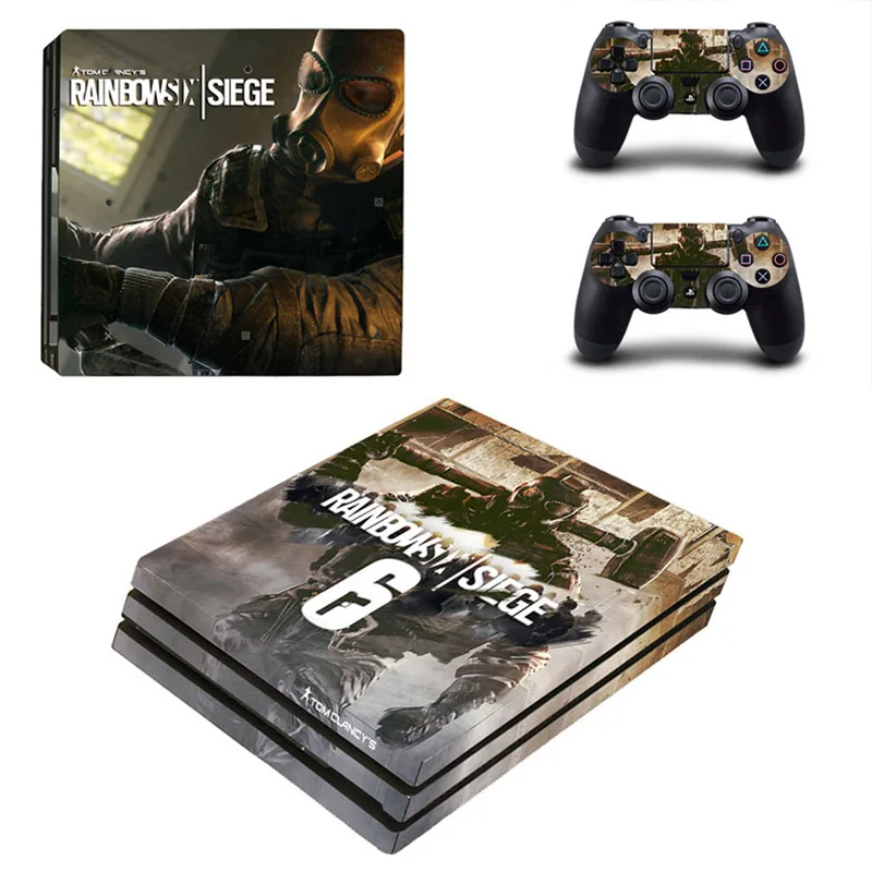 Наклейки Tom Clancy's Rainbow Six PS4 Pro PS 4 Play station наклейки Pegatinas для playstation консоль и