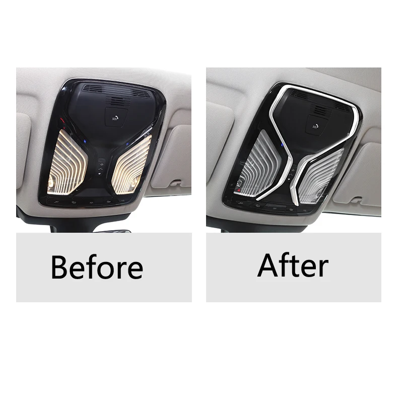 Car-Styling ABS Front Roof Reading Light Lamp Frame Stickers Cover Trim For BMW 3 5 Series X3 G01 G20 G30 G38 6GT Accessories | Автомобили