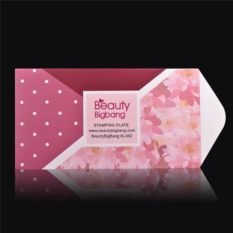 BeautyBigBang 6*12cm Nail Stamping Plates Square Flower Butterfly Grid Image Stamping For Nails Template Nail Art BBB XL-042